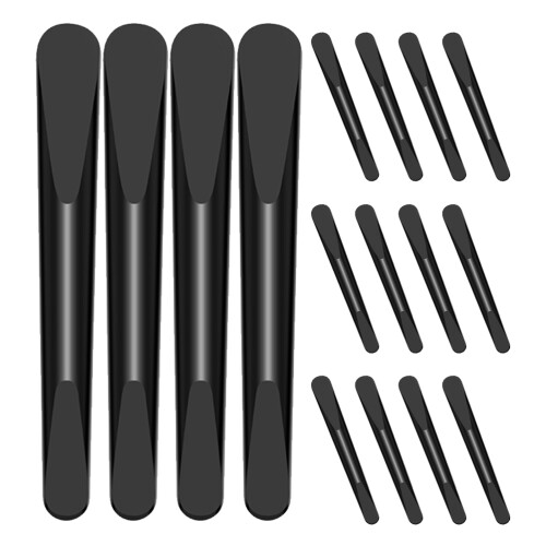 100Pièces Spatules Cosmétiques Noires PP Ergonomiques Pour