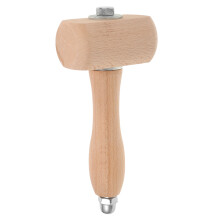 4Pcs Lightweight Wood Mallet Hammer for DIY Crafting Beige