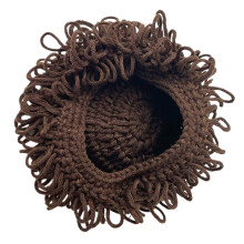 2Pièces Bonnet Bébé Hiver Tricot Laine Décor Perruque
