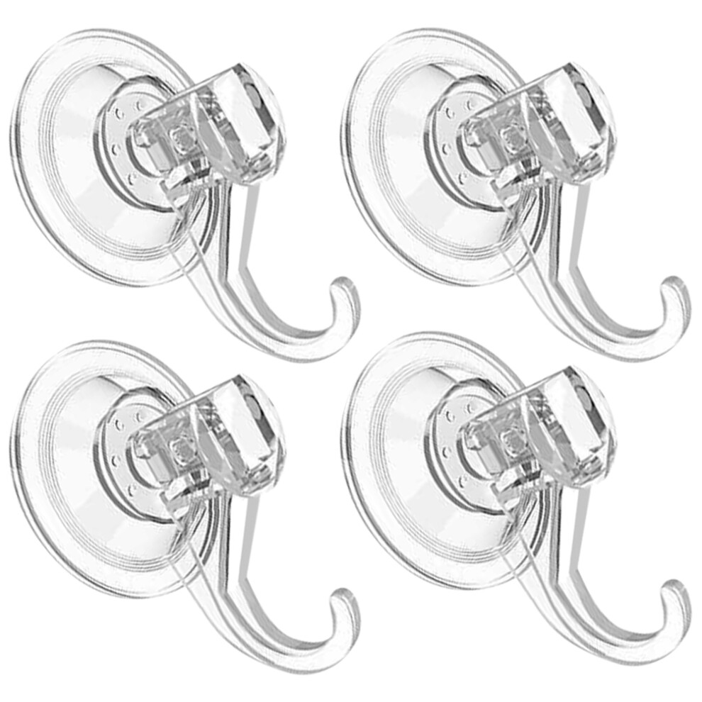 12Pcs Multi-Purpose Transparent Suction Cup Hooks For Smooth Surfaces 3642752469482