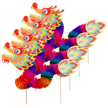 20Pièces Ornements Dragon En Papier Pour Décorations Fêtes
