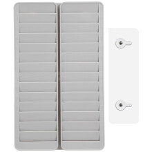 6Pcs Vertical Time Cards Rack Office Storage Plastic Cards Holder