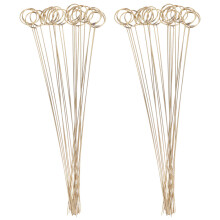 200Pcs Gold Floral Card Holder Clips Metal Circle Design for Events