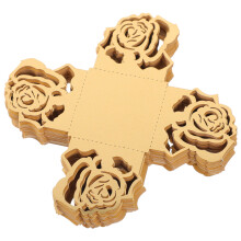200Pcs Golden Paper Chocolate Packaging Tray Candy Holder