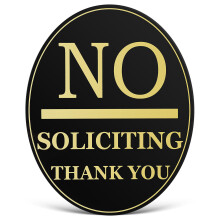 5Pièces Panneaux No Soliciting En Multi Couleurs Résistants