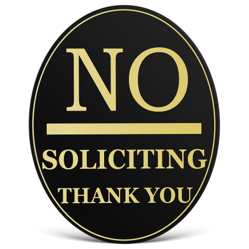 5Pièces Panneaux No Soliciting En Multi Couleurs Résistants