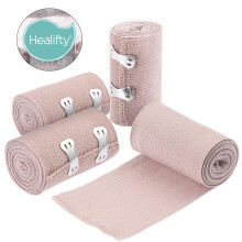 4PiĂšces Bandages Ălastiques De Compression Khaki Pour Sport Fitness
