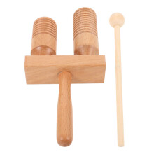 2Sets Lichtbruin Kindvriendelijk Guiro Percussie Toy