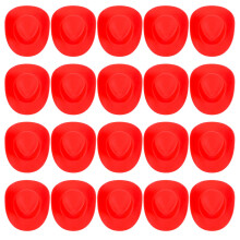 80Pcs Assorted Color Miniature Doll Hats Plastic DIY Decor Accessories