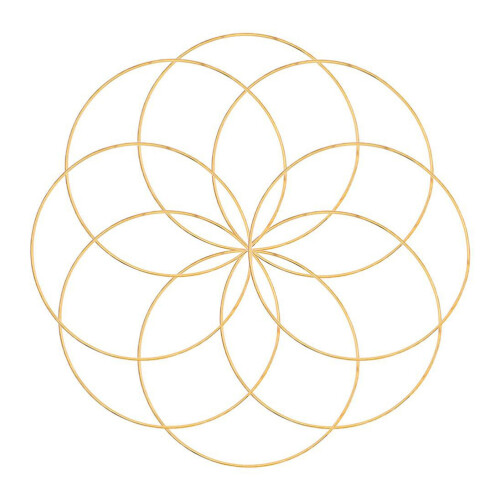 60Pièces Cercles Métal DIY Pour Suspensions Décor Maison