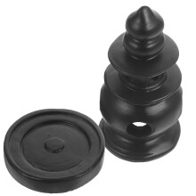 5Pcs Miniature Resin Tower Ornament Black Home Table Decoration