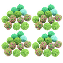 200Pcs Artificial Flower Cluster Ball for Railway and Miniature Scenes
