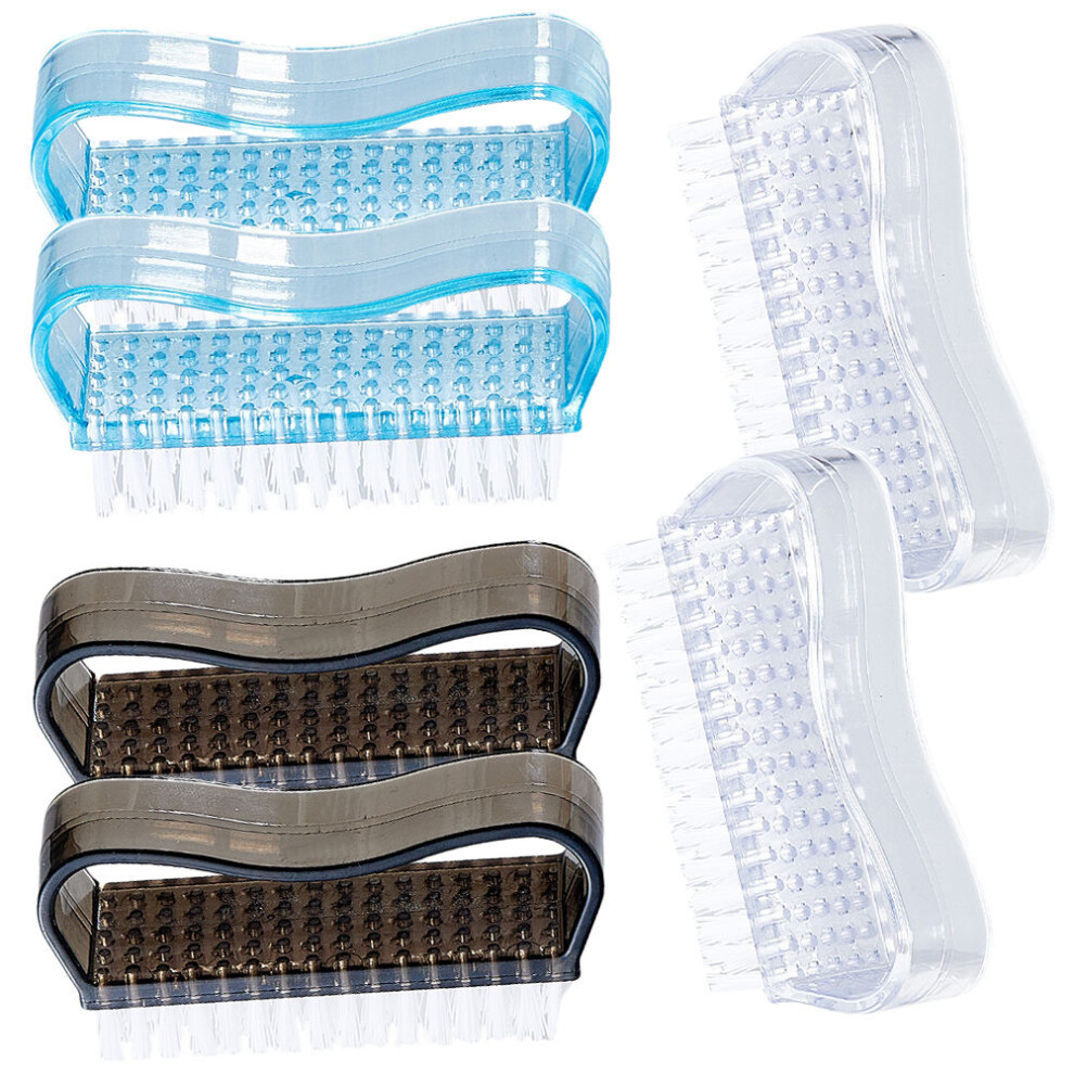 Inoomp 24Pcs Nail Scrubber Brushes Assorted Colors For Gentle Nail Cleaning
