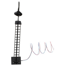 2Pcs Luminous Signal Lamp Model Black Metal ABS for Sand Table