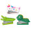 12Pcs Strong Desk Staplers Small Portable Silicone Office Tools 1