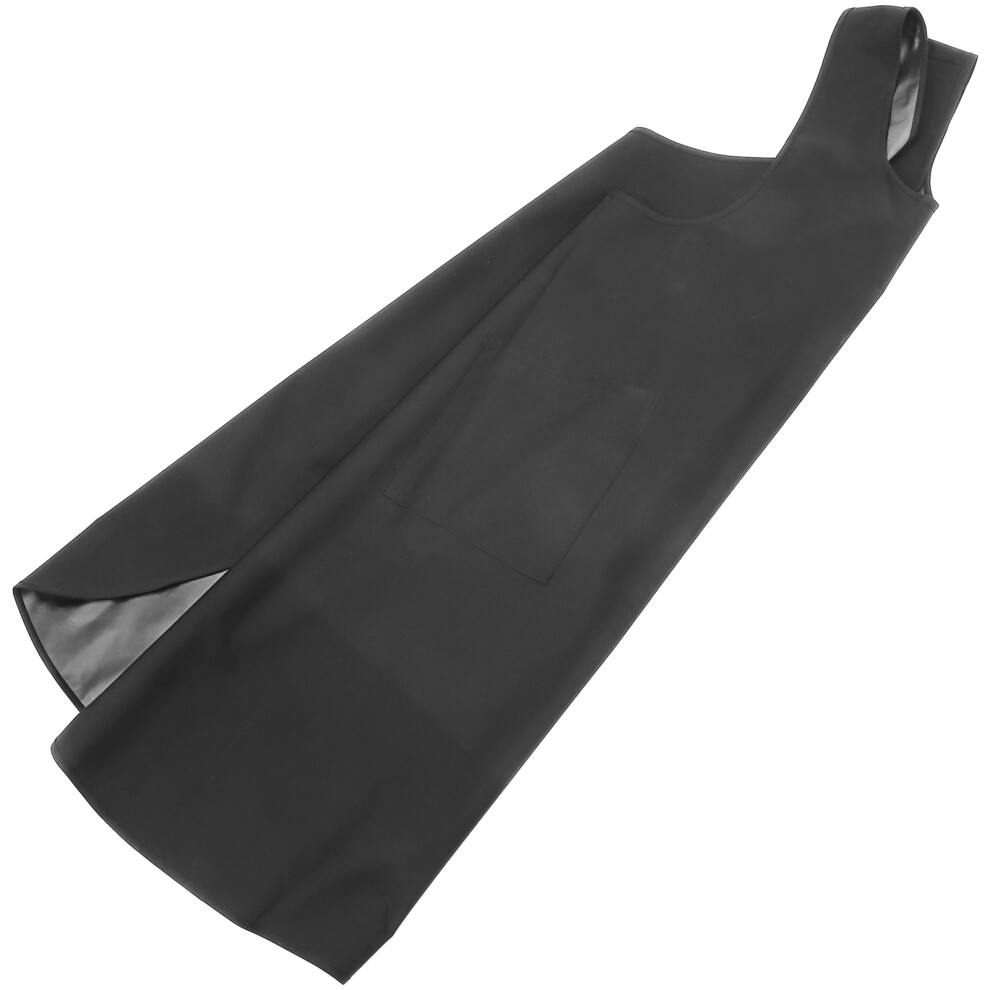 Solustre 4Pcs Polyester Black Hair Stylist Apron For Men And Women With Pocket