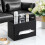 Size Tissue Box Cover Rectangle, PU Leather Tissue Box Holder with Storage Tray, Organizer Tissue Holder Black 4