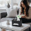 Size Tissue Box Cover Rectangle, PU Leather Tissue Box Holder with Storage Tray, Organizer Tissue Holder Black 5