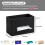 Size Tissue Box Cover Rectangle, PU Leather Tissue Box Holder with Storage Tray, Organizer Tissue Holder Black 7