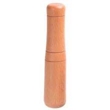 5Pcs Light Brown Wood Pestle Garlic Crusher and Spice Muddler