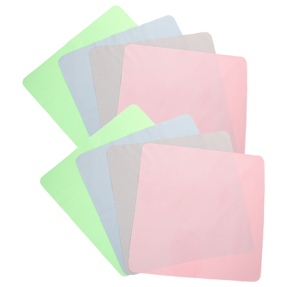 Solustre 24Pcs Lightweight Suede Glasses Cleaning Cloths Fingerprint Remover