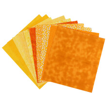 20Pcs Durable Yellow Quilting Cloth Cotton Material for DIY Patchwork
