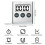 2pcs Kitchen Timer Digital Timer Kitchen Timer Stopwatch Digital Timer with Magnet Egg Timer Digital Kitchen Clock 7