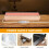 LED Wooden Socket, LED Light Base, USB Wooden Base, LED Lights Socket, Rectangular Illuminated for Acrylic Glass 4pcs 6