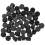50Pcs Syringe Adapter Caps Black PP Reusable Tip Caps for Laboratory 2