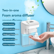 Automatic Induction 2 in 1 Aromatherapy Machine Soap Dispenser Washing Mobile Phone, Infrared Induction Bubble Machine