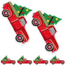 12Pcs Multi Color Iron on Patches Christmas Themed Clothes DIY Repair