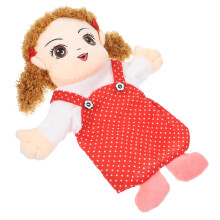 2Pcs Realistic Red Hand Puppets for Kids Educational Story Toy