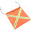3Pcs Night Safety Car Reflective Flags Orange PVC Material 1