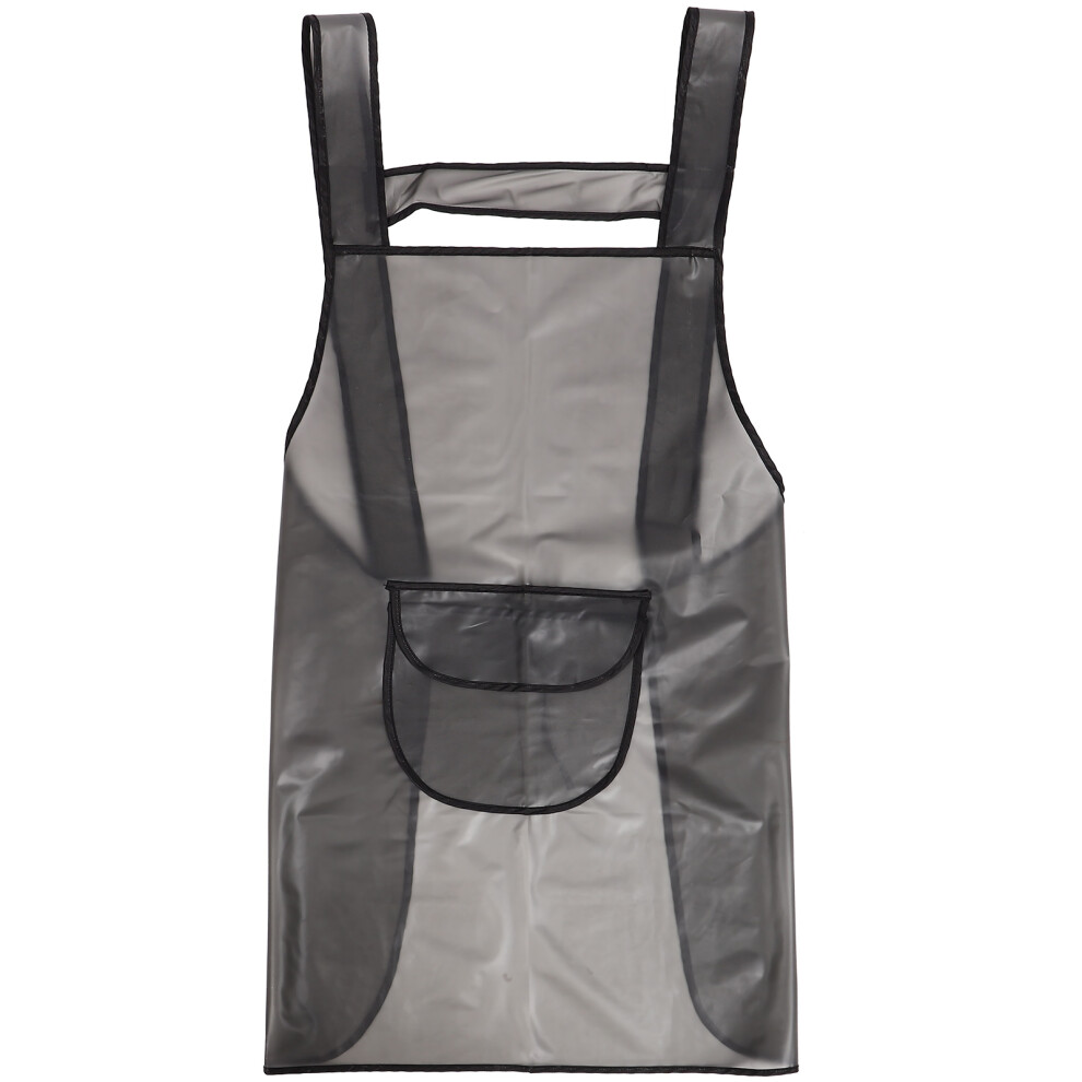 Happyyami Grey 4Pcs Durable Tpu Barber Apron With Pocket For Hair Coloring