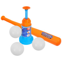 3Sets Fun Baseball Set for Kids Orange Sturdy Automatic Launcher Toy