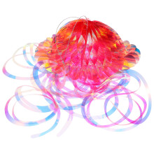 3Pcs Ocean Theme Multi Color Jellyfish Spiral Honeycomb Party Decor