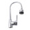 2Pcs Silver Rotating Kitchen Faucet Pull Out Sprayer Zinc Alloy Tap 1