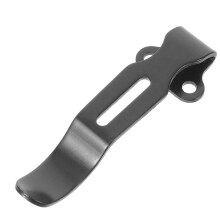 2Pcs Durable Black Metal Pocket Clips for Outdoor Hiking Camping Gear
