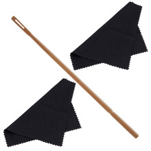 4Sets Black Flute Cleaning Kit Cloth Rod Scratch-Free Instrument Care
