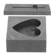 8Pcs Black Graphite Ingot Molds for DIY Gold Silver Copper Casting