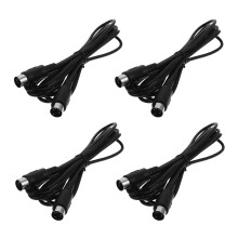 20Pcs Professional Midi Cable Black PVC Copper for Audio Equipment