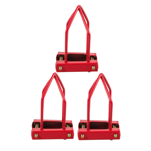 6Pcs Red Fire Sprinkler Head Cover Plates Iron Protective Guards