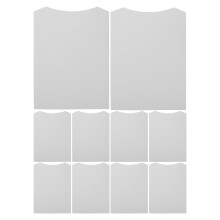 50Pcs Shirt Folding Paperboard White Cardboards for T-Shirt Packing