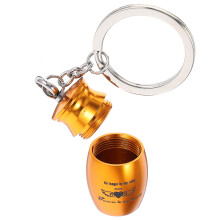 5Pcs Golden Metal Pet Ashes Key Chain Urn Keepsake Ornament Decor
