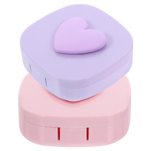 10Sets Plastic Lens Holder Travel Contact-Lens Case Small Portable Box