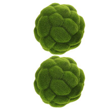 6Pcs Smooth Surface Decorative Green Grass Balls for Crafting