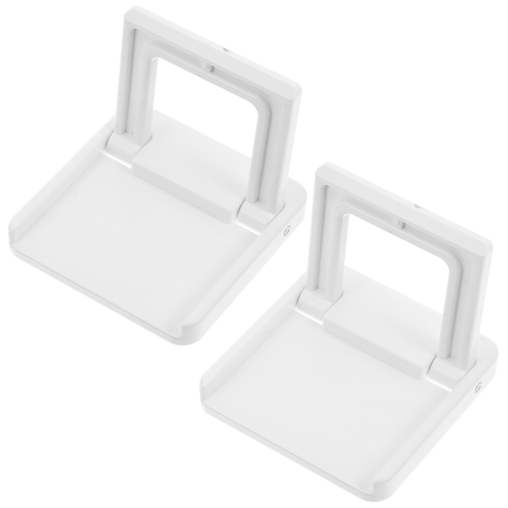 4Pcs Foldable White Abs Stick On Handles Peel And Stick Drawer Pulls 3642432407582