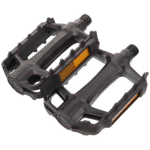 8Pcs Black Bicycle Pedals Flat Pedals with Easy Assembly for Bikes