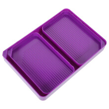 4Sets Violette Plastik Perlen Sortiertray Für Diamant Malerei Zubehör