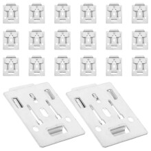 60Pcs Roller Blind Fittings Silver Iron Pc Curtain Mount Code for Home
